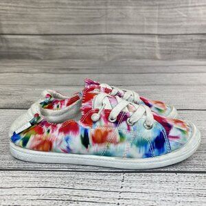Roxy Bayshore 6 Tie Dye Sneakers Youth Size 4 Kids Casual School Shoes / Flats